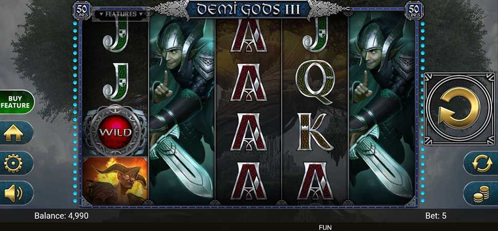 Demi Gods III slot mobile