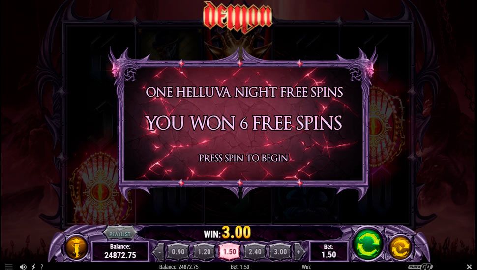 Demon slot One Helluva Night Free Spins