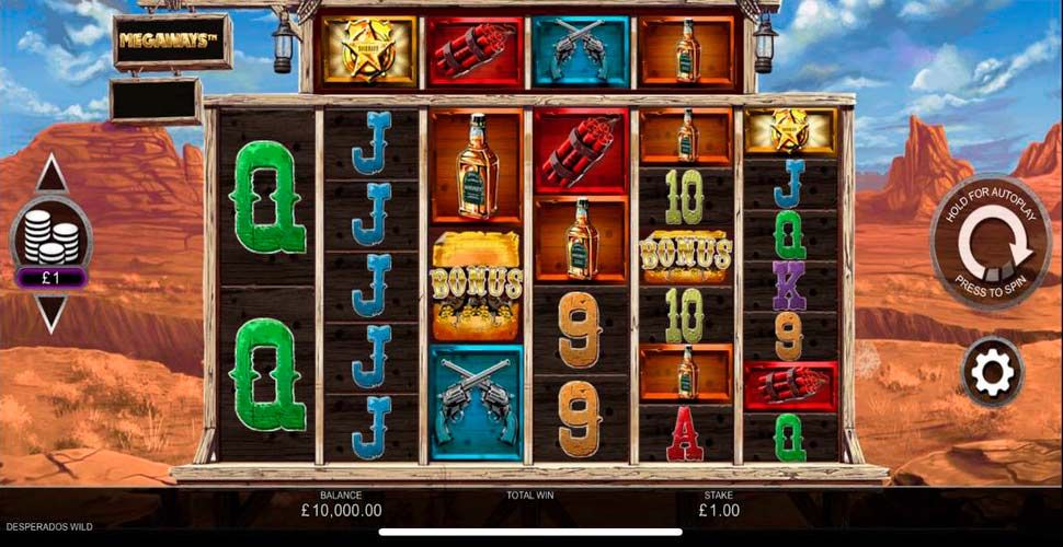 Desperados wild megaways slot mobile