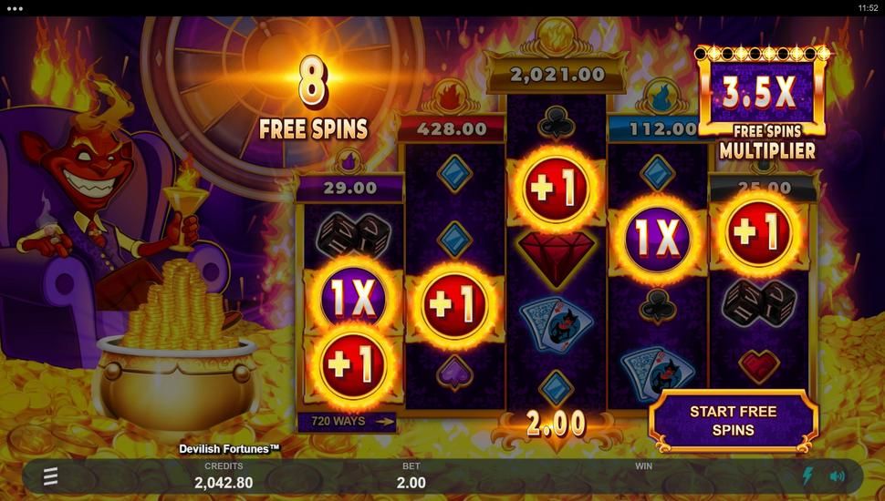 Devilish Fortunes slot free spins