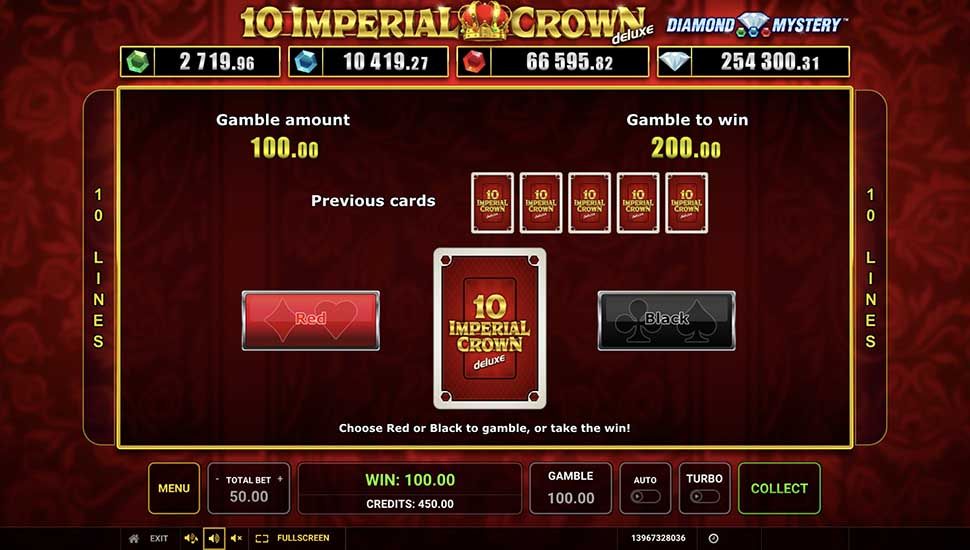 Diamond Mystery 10 Imperial Crown Deluxe slot gamble