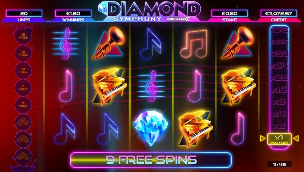 Diamond Symphony DoubleMax slot Free spins