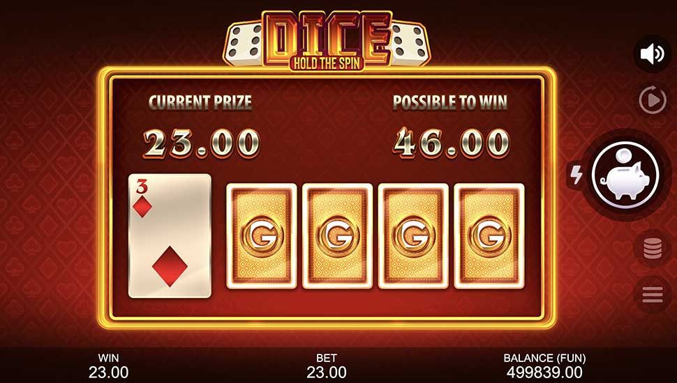 Dice Hold the Spin slot risk game