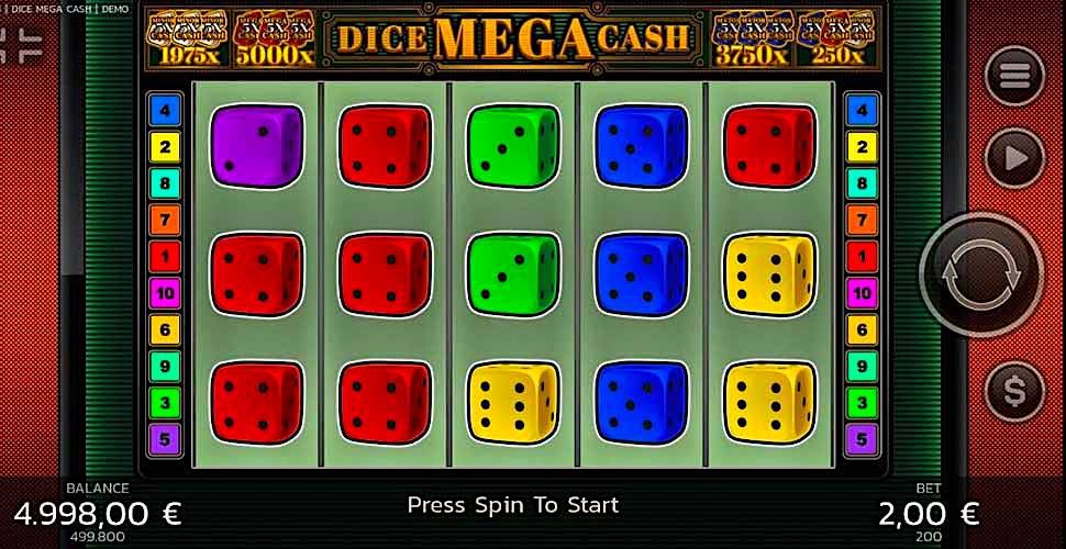 Dice Mega Cash slot mobile