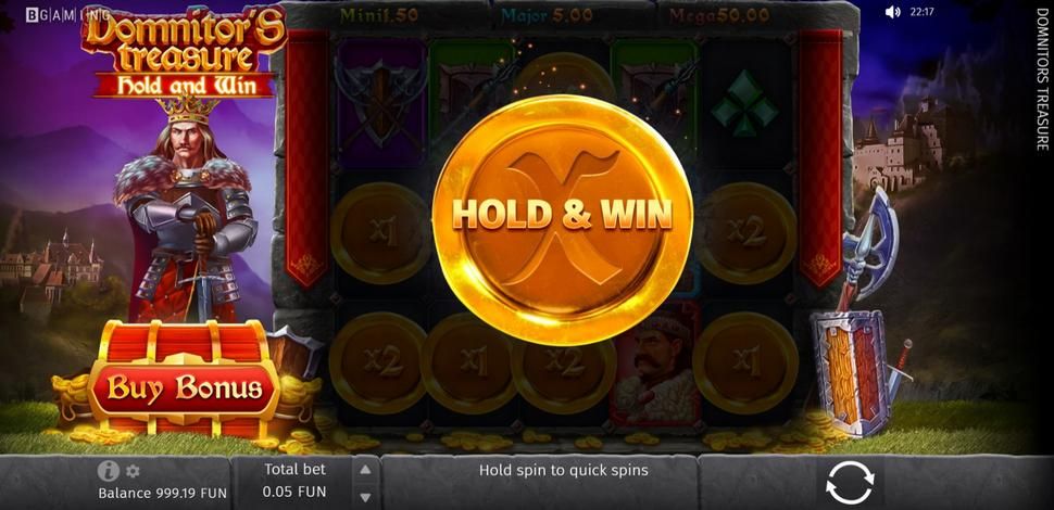 Domnitor's Treasure Slot - Hold & Win