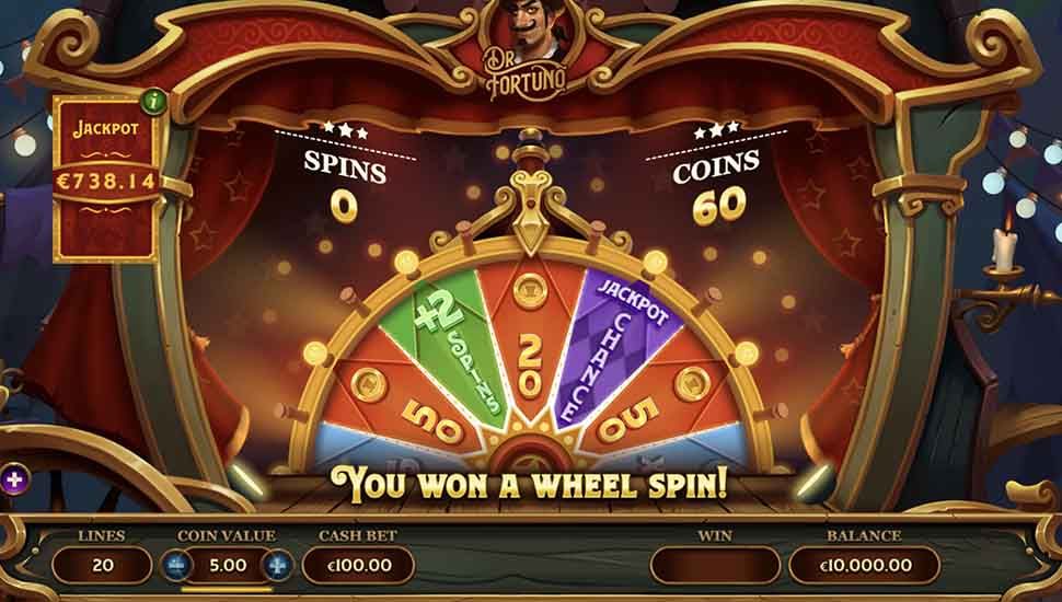 Dr Fortuno slot Wheel of Fortune