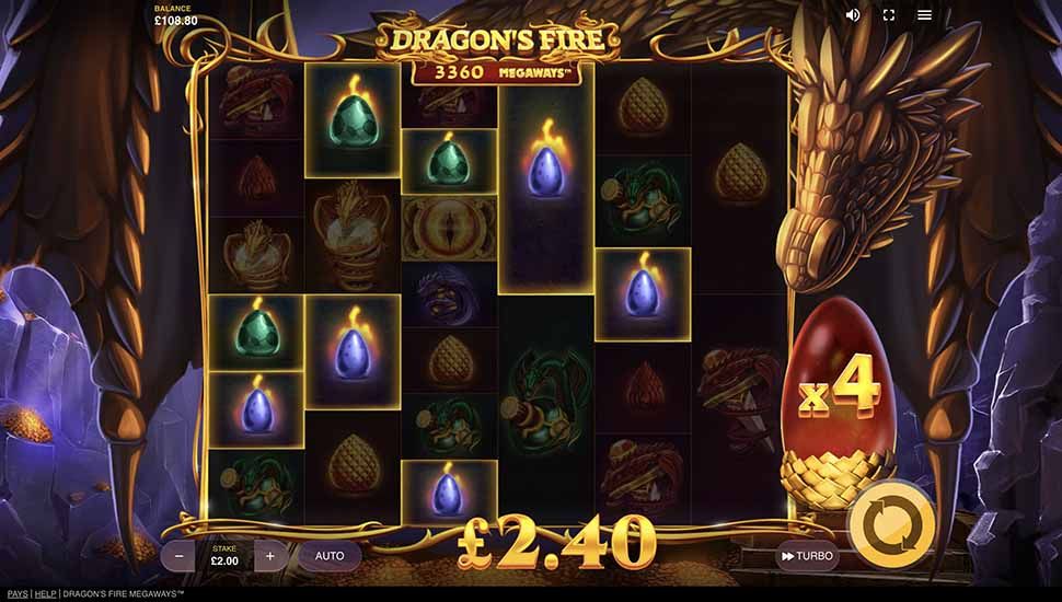 Dragons Fire Megaways slot Dragon's Egg Multiplier