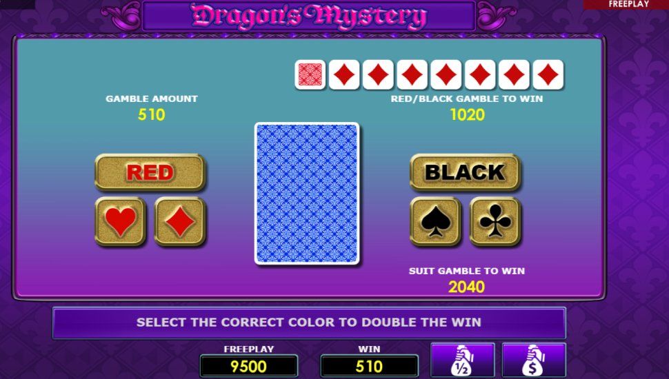 Dragon's mystery slot - risk game