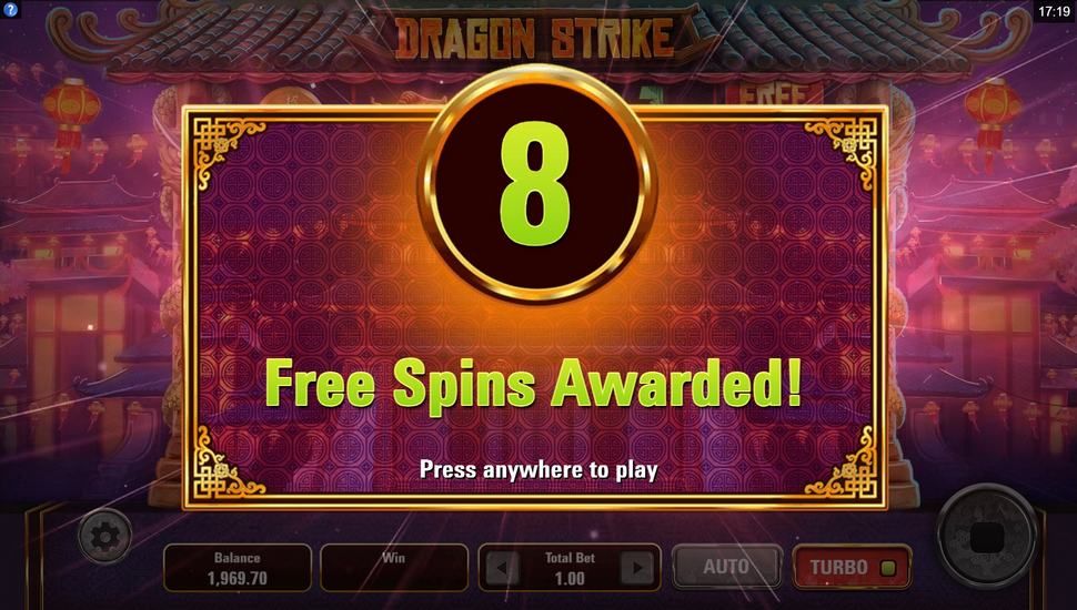 Dragon Strike slot free spins