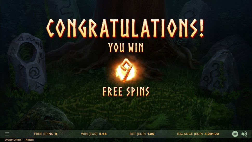 Druids' Dream Slot - Free Spins