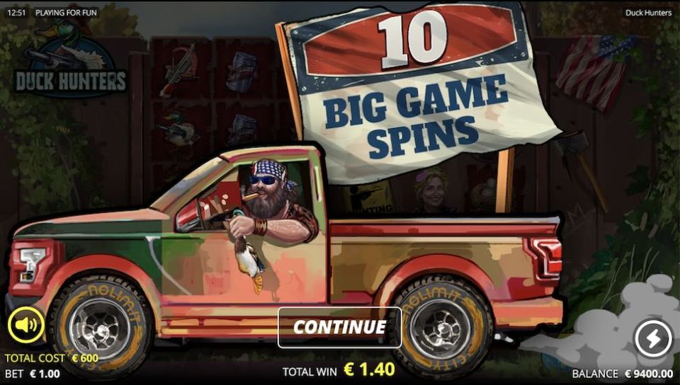 Duck Hunters slot Big Game Spins
