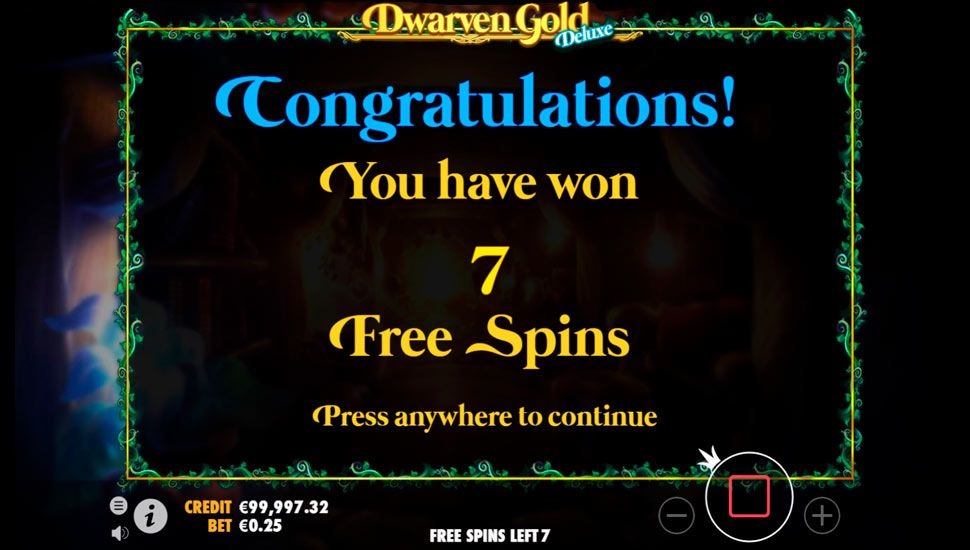 Dwarven gold deluxe slot Free Spins