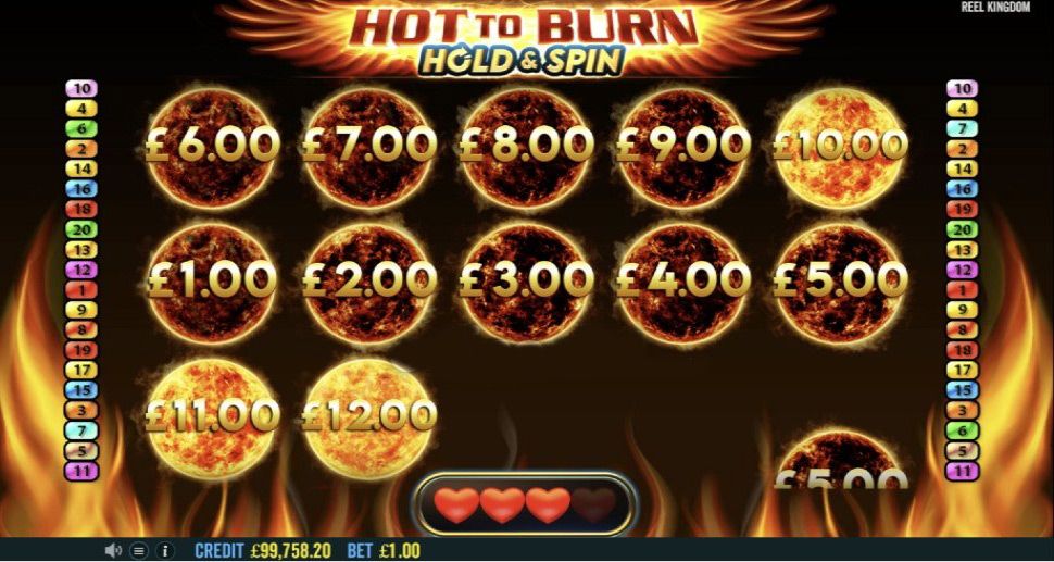 Hot to burn hold spin - Bonus Feature