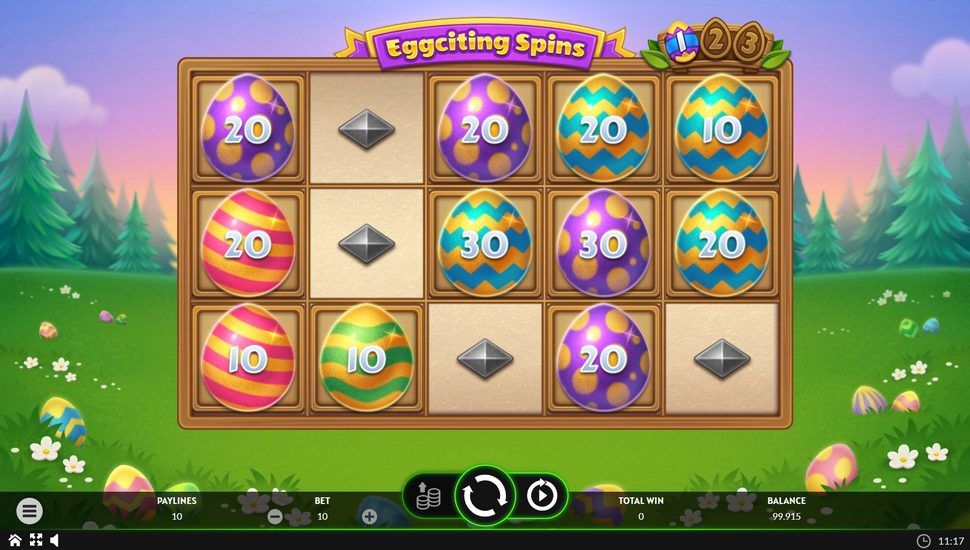 Eggciting Fruits - Hold and Spin slot Eggciting Spins feature