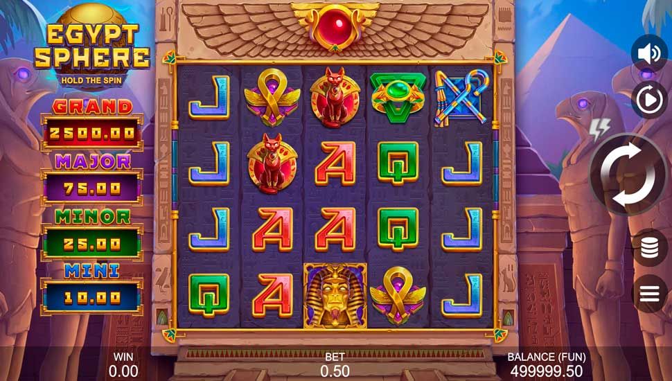 Egypt Sphere Hold the Spin slot