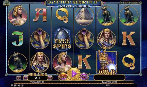 Egyptian Rebirth II Frozen Flames