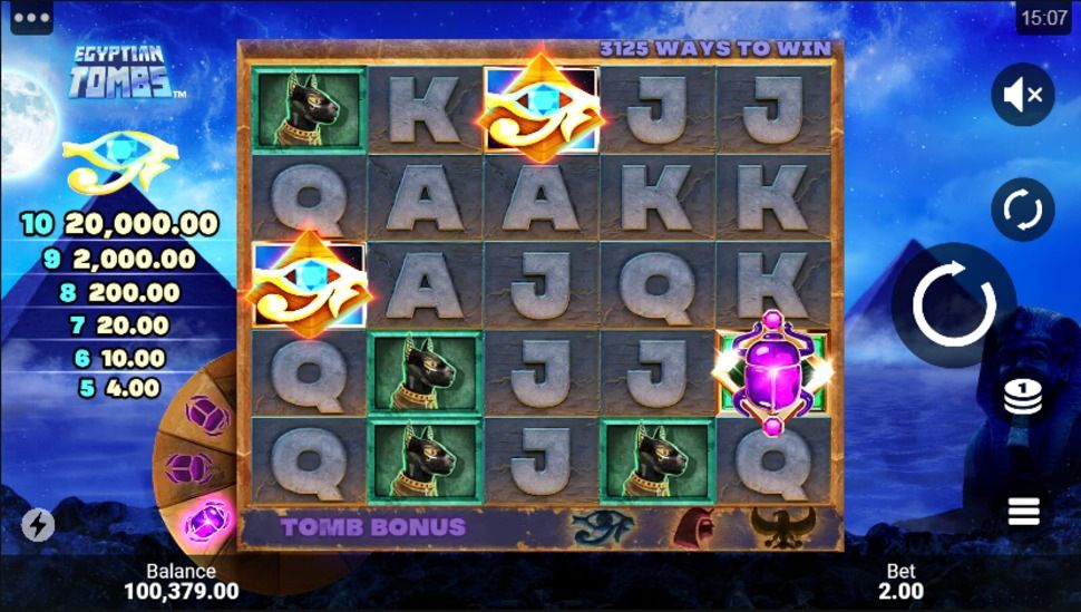 Egyptian Tombs Slot by Microgaming preview