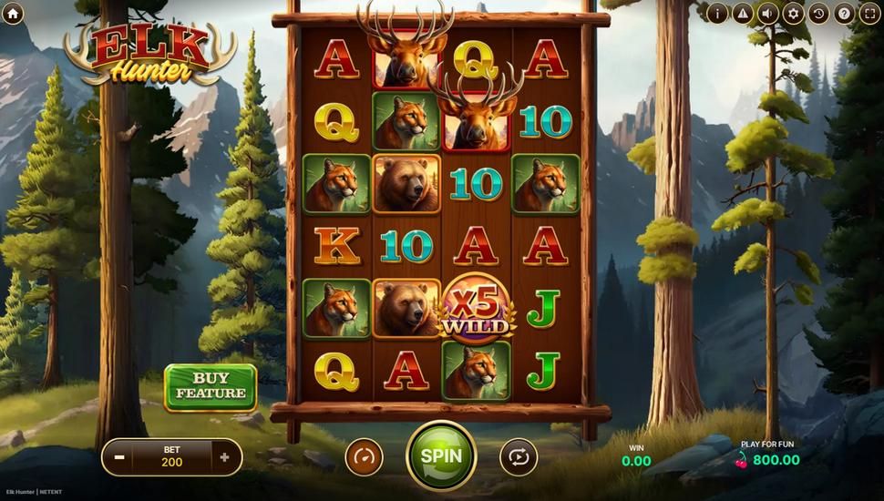 Elk Hunter slot gameplay