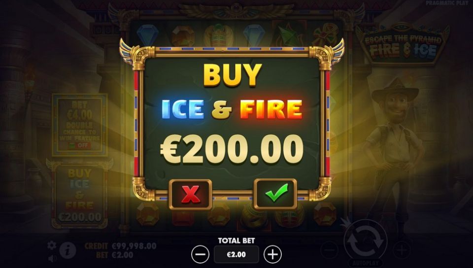 Escape the Pyramid – Fire & Ice slot Bonus Buy