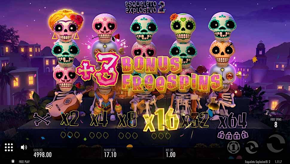 Esqueleto Explosivo 2 slot bonus
