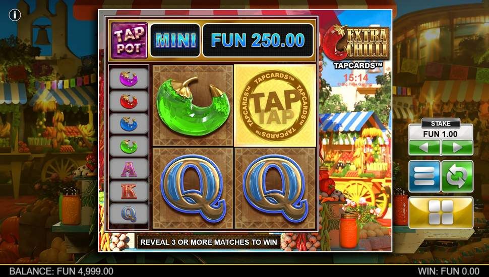 Extra Chilli Tapcards game gameplay