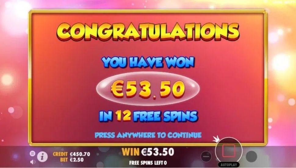Extra Juicy - free spins