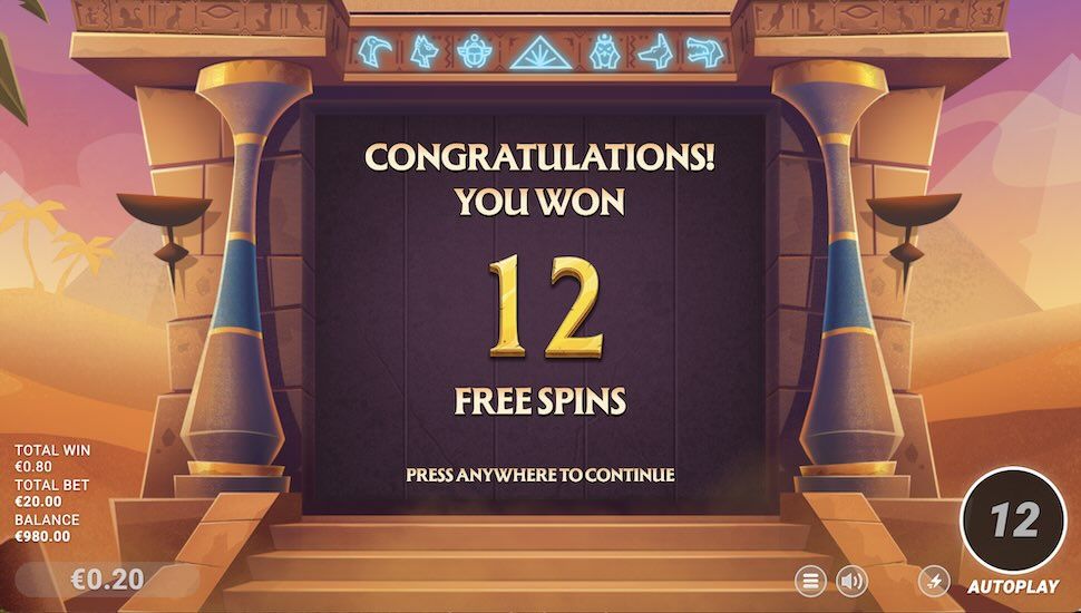 Eye of Gods slot Bonus