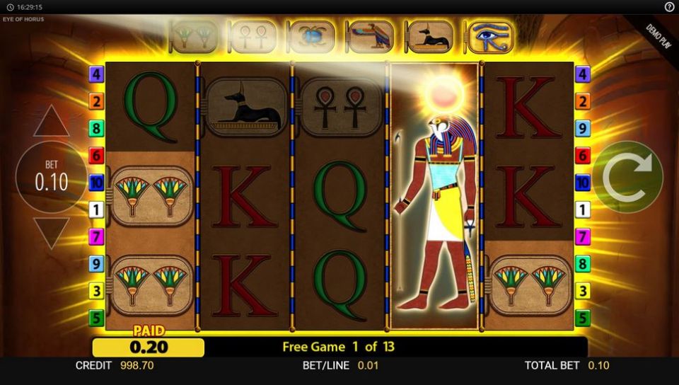 Eye of Horus Slot Upgrading Symbols