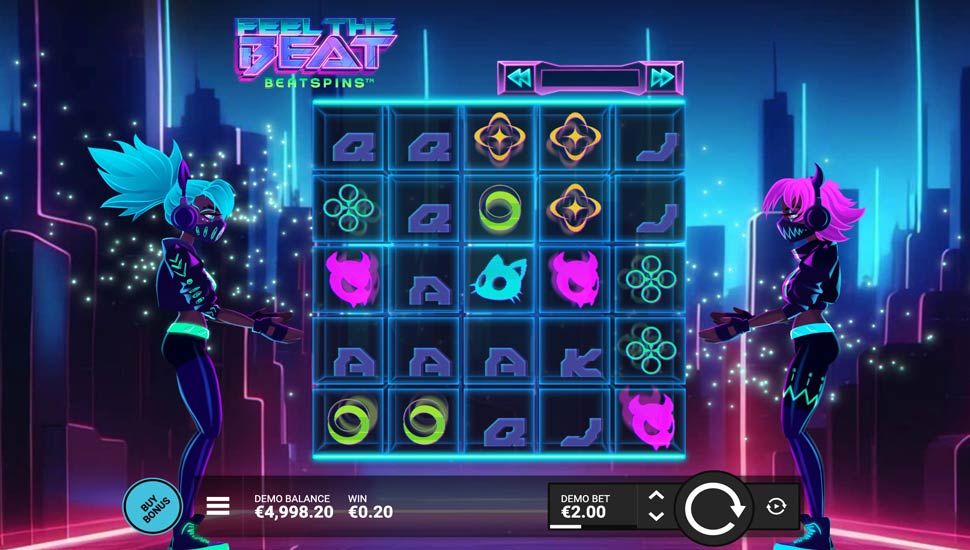 Feel the Beat slot gameplay