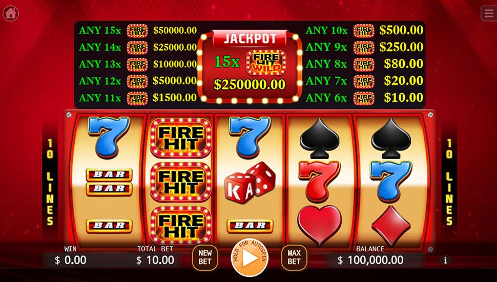 Fire Hit slot preview