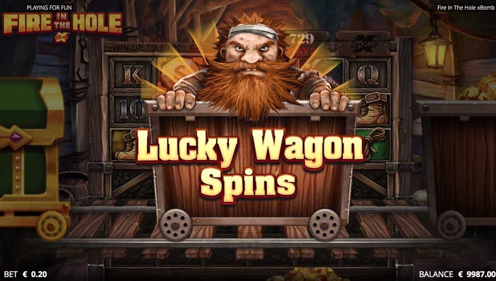 Fire in the Hole slot Lucky Wagon Spins