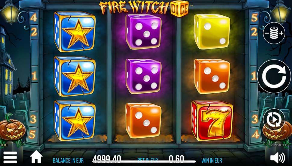 Fire Witch Dice slot mobile
