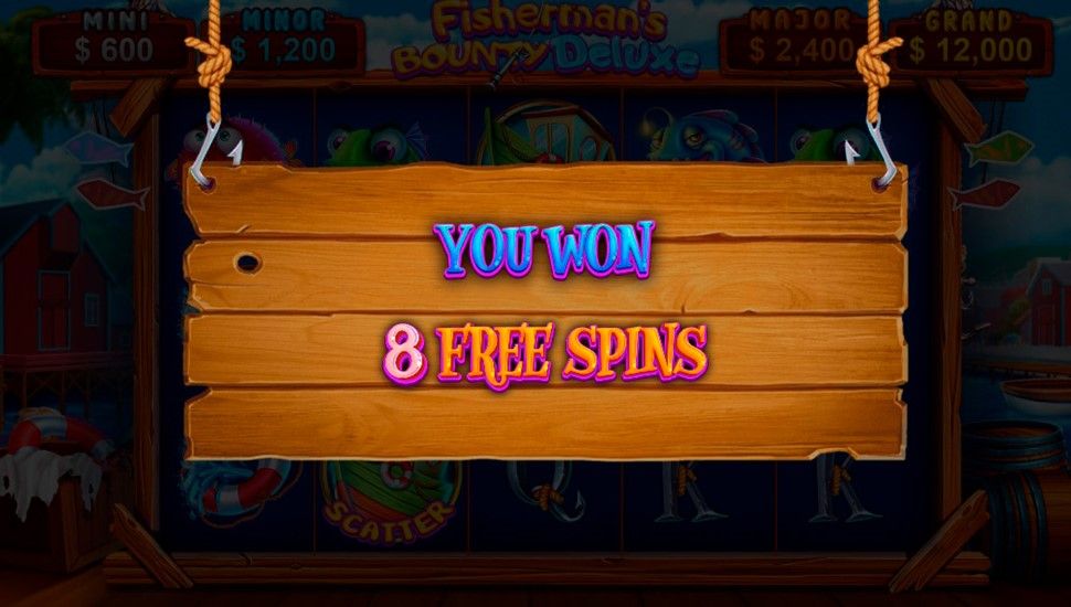 Fisherman's Bounty Deluxe slot - Free spins