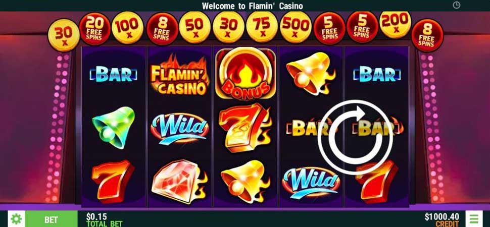 Flamin Casino slot mobile