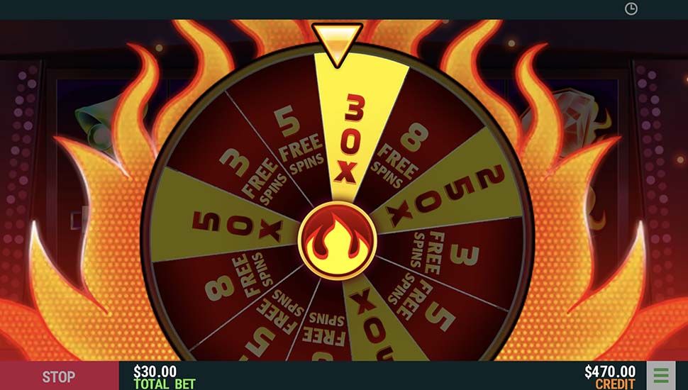 Flamin Casino slot Wheel of Fortune