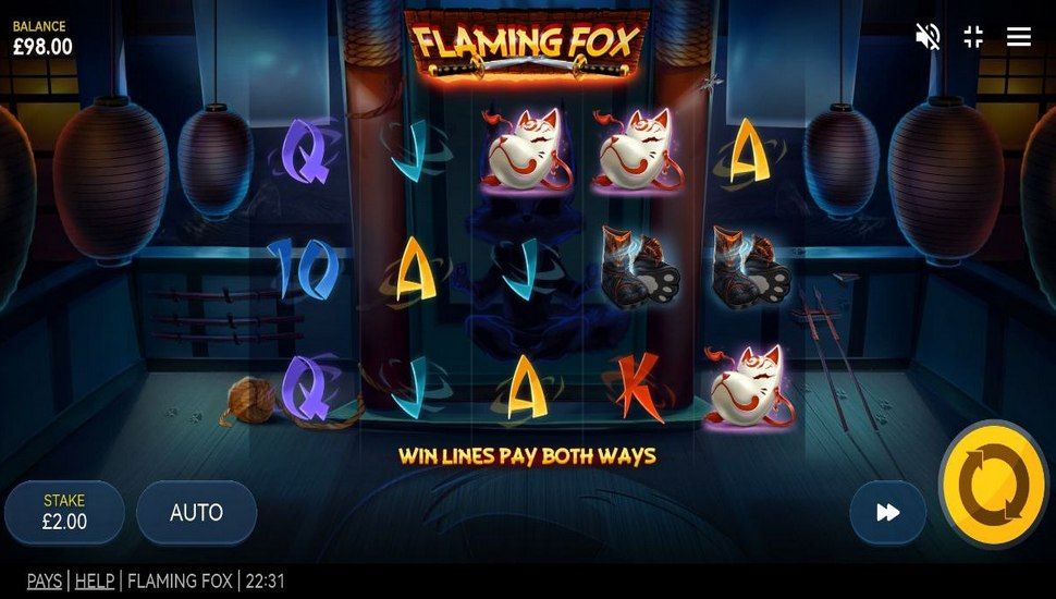 Flaming Fox Slot Mobile