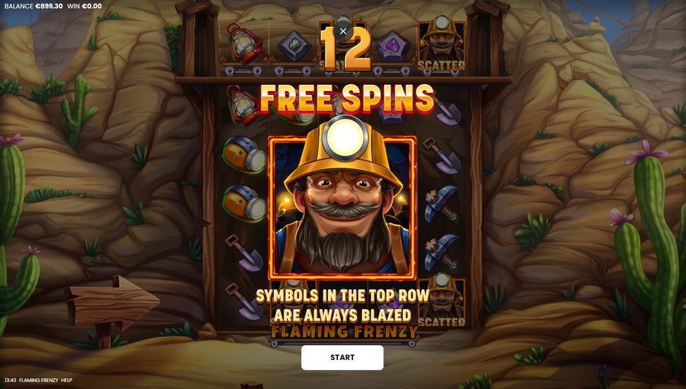 Flaming Frenzy slot free spins