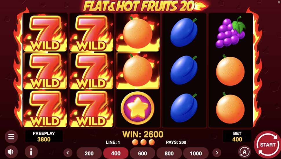 Flat Hot Fruits 20 slot wild
