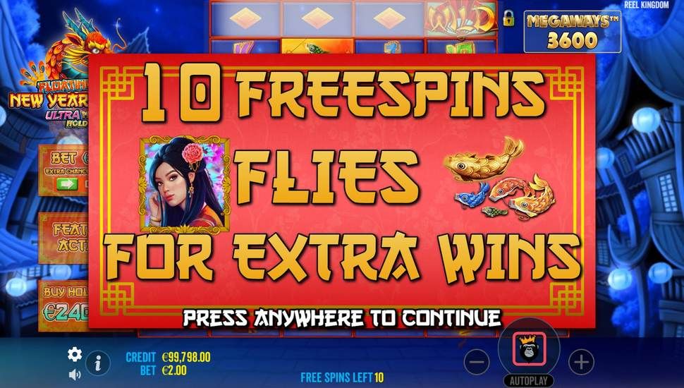 Floating Dragon New Year Festival slot free spins