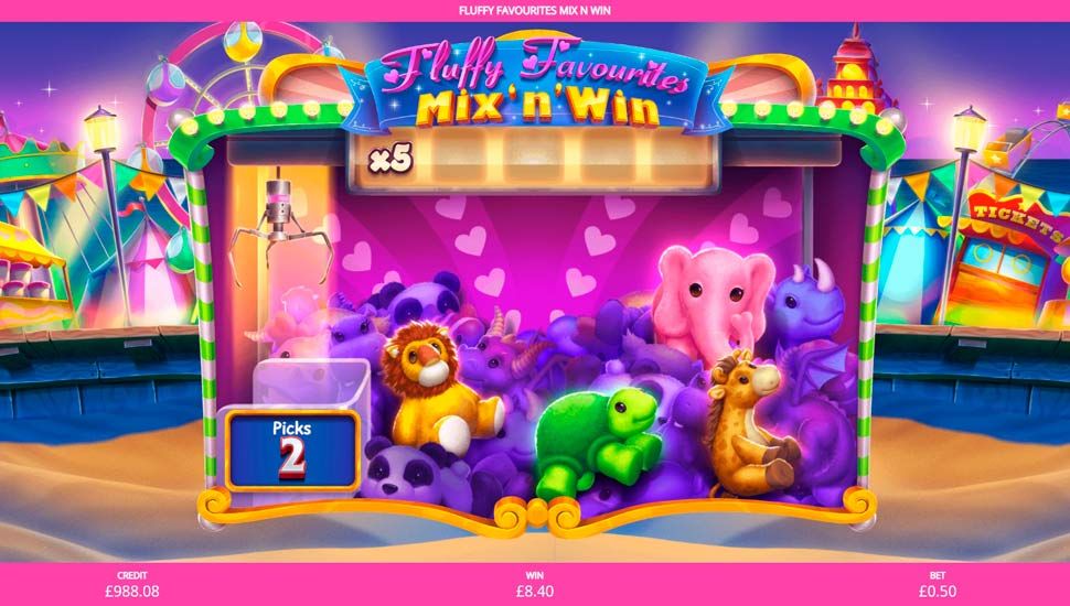 Fluffy Favourites Mix 'n' Win slot Grab a Fluffy