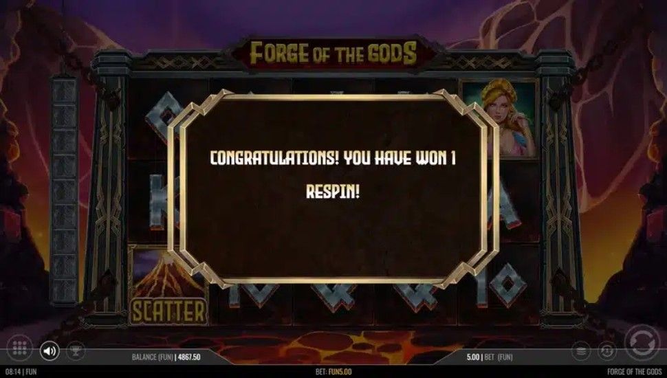 Forge of the Gods slot - feature