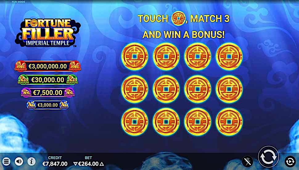 Fortune Filler Imperial Temple slot Jackpot Prizes