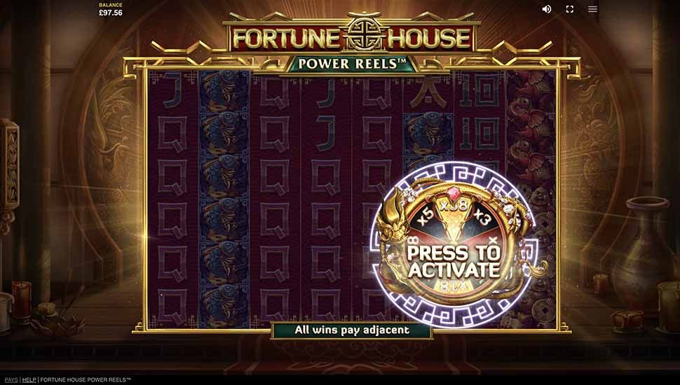 Fortune House Power Reels slot Super Symbols Dragon Wheel