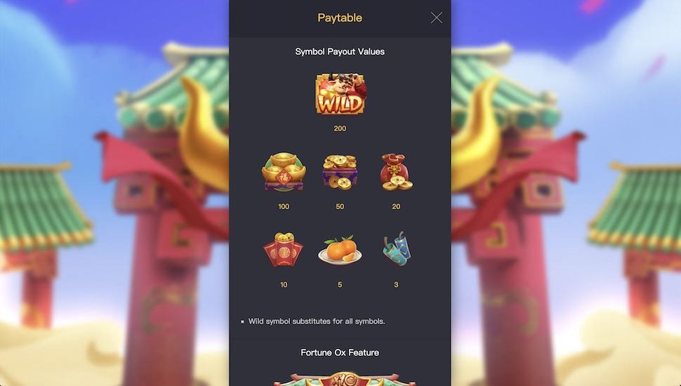 Fortune Ox slot Symbols