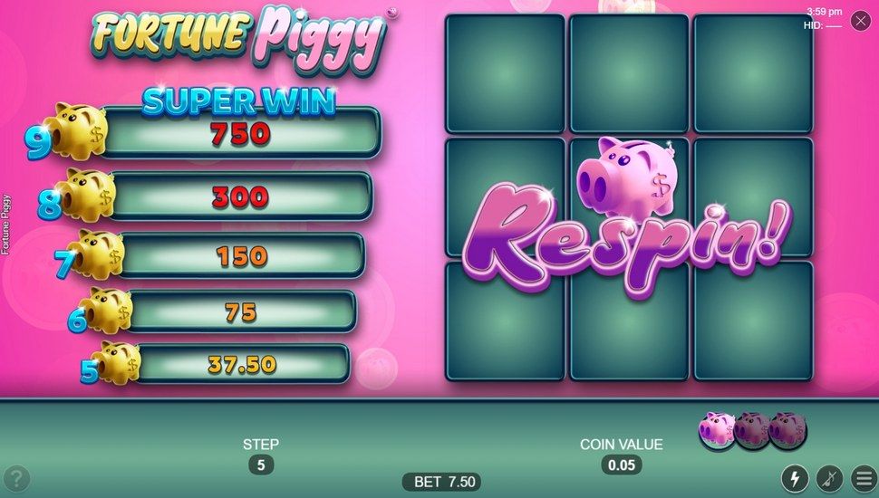 Fortune Piggy slot Respin