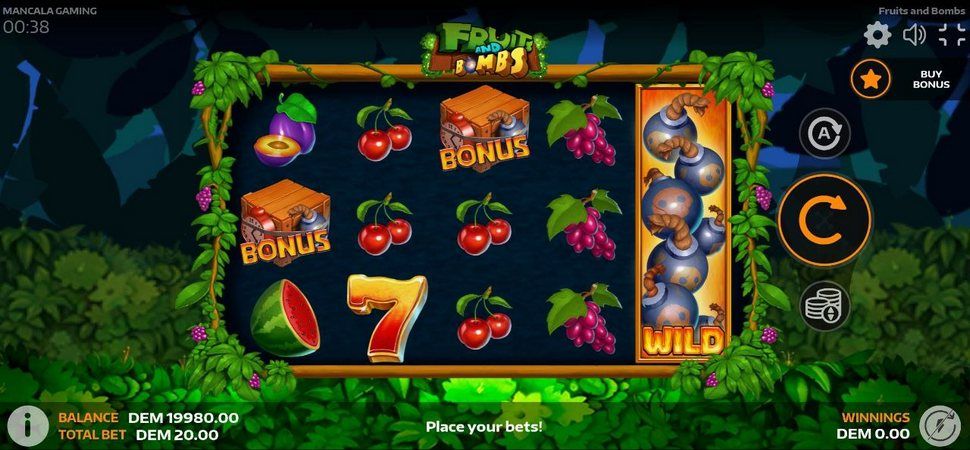 Fruits and Bombs slot mobile