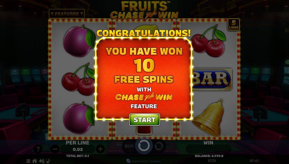Fruits Chase ‘N’ Win Slot - Free Spins