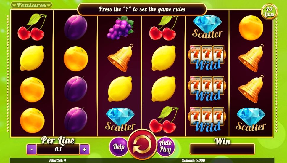 Fruits Collection 40 Lines slot