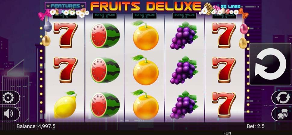 Fruits Deluxe Easter Edition slot mobile