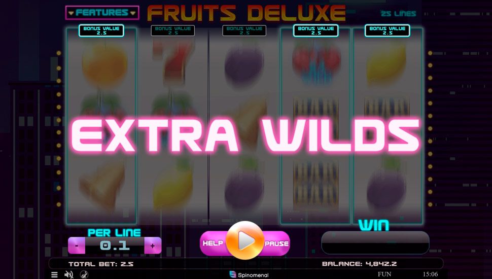 Fruits Deluxe slot Extra Wilds